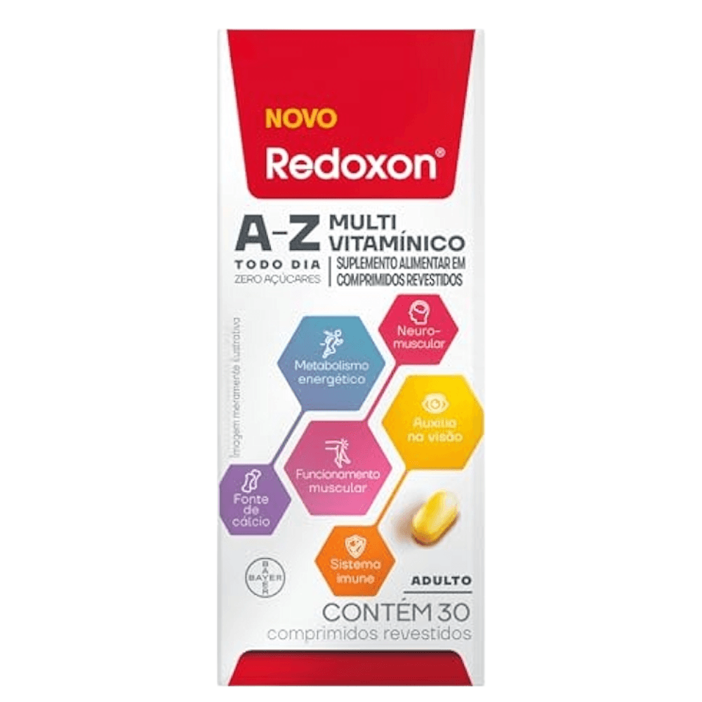 Redoxon Multi Vitamínico A-Z Suplemento Alimentar 30 Comprimidos